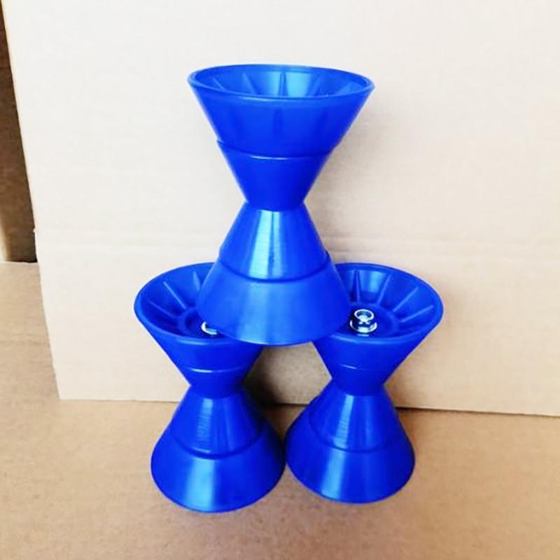 3inch/4inch Boat Trailer Roller with 1/2in Shaft Rubber Roller for Trailer Bracket Boat Accessory Easy Installation