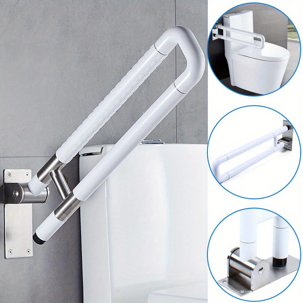 Foldable toilet handle, accessible toilet armrest, wall armrest, bathroom bracket, auxiliary toilet fixed handle safety frame