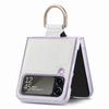 Custodia alla Moda Sottile e Opaca per Samsung Galaxy Z Flip4 Flip 4 5g Flip3 Flip 3 Copertura con Anello da Dito per Custodie Samsung Flip4