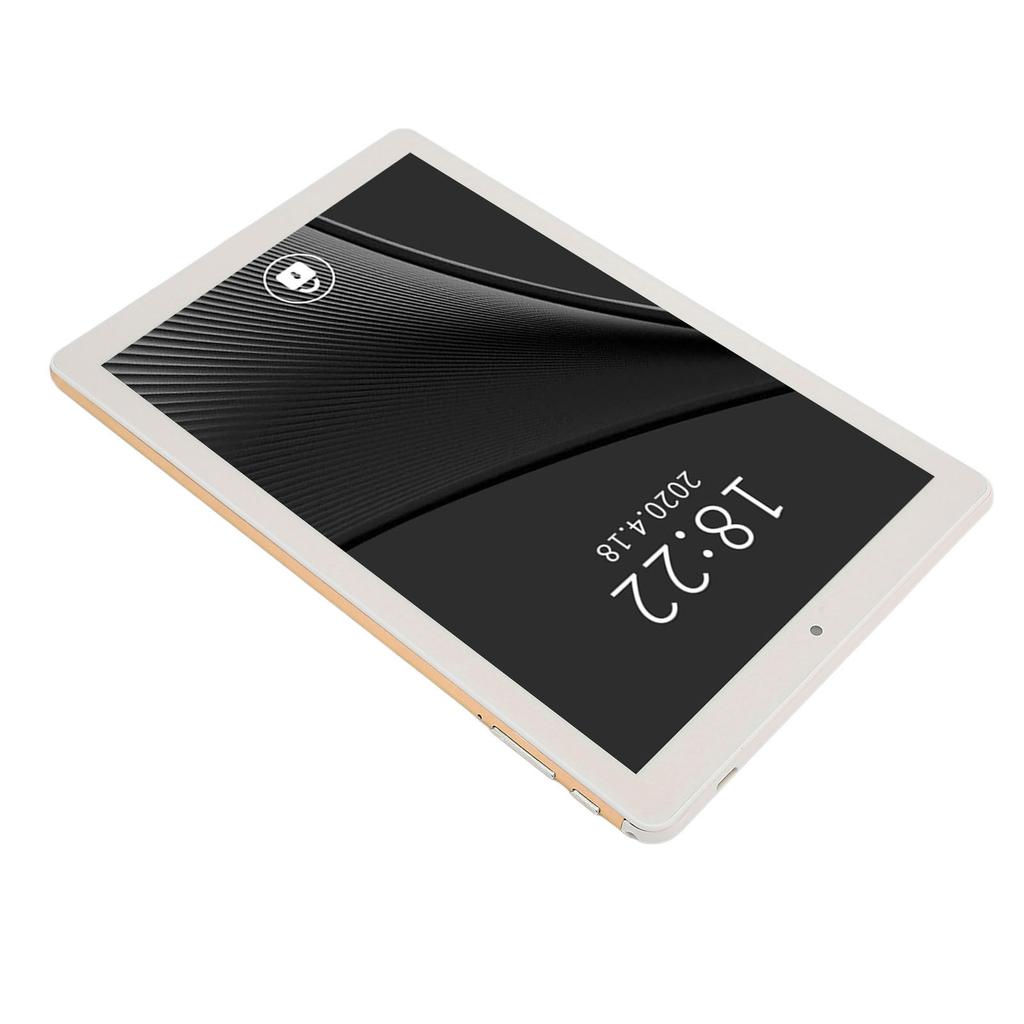 Für Android 11 Tablet 10 Zoll IPS HD-Bildschirm 3 GB 64 GB 8-Kern-Prozessor Tablet mit 3G-Netzwerk 5G WIFI 100–240 V Gold EU