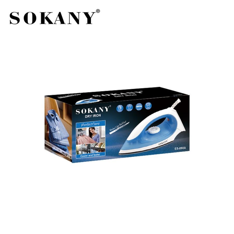 SOKANY898A Electric Iron  Portable Handheld Steam Iron for Dorm/Travel, Perfect for Students, Suitable for All Types of Clothing