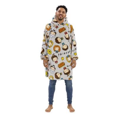 Unisex Erwachsenen Fleece Sherpa gefüttert Übergroßer Decken-Hoodie