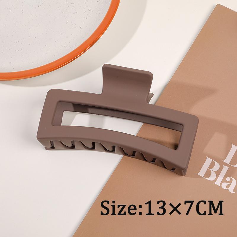 Free Shipping Large Oversize Crab Hair Clips Women Shark Clips Matte  Rectangle Geometric Hair Clips 13cm Big Barrettes Headwear