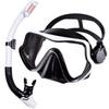 Swimming Training Snorkel Kit Adults Youth Scuba Diving Mask Snorkel Set Tempered Glass Professional Panoramic Snorkeling Gear 006+1988