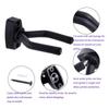 Guitar Wall Mount Hanger 4 Pack, Guitar Hanger Wall Hook Bracket Holder Stand Black Display with Screws - Easy To Install