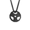 Dumbbell Pendant Necklace Titanium Steel Fitness Gym Necklace Men Women Pendant