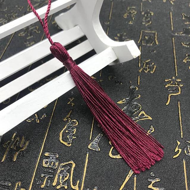 10~80Pcs Bookmark Tassels Fringe Brush Handmade Soft Craft Mini Tassels with Loops for DIY Crafts Jewelry Making Accessories