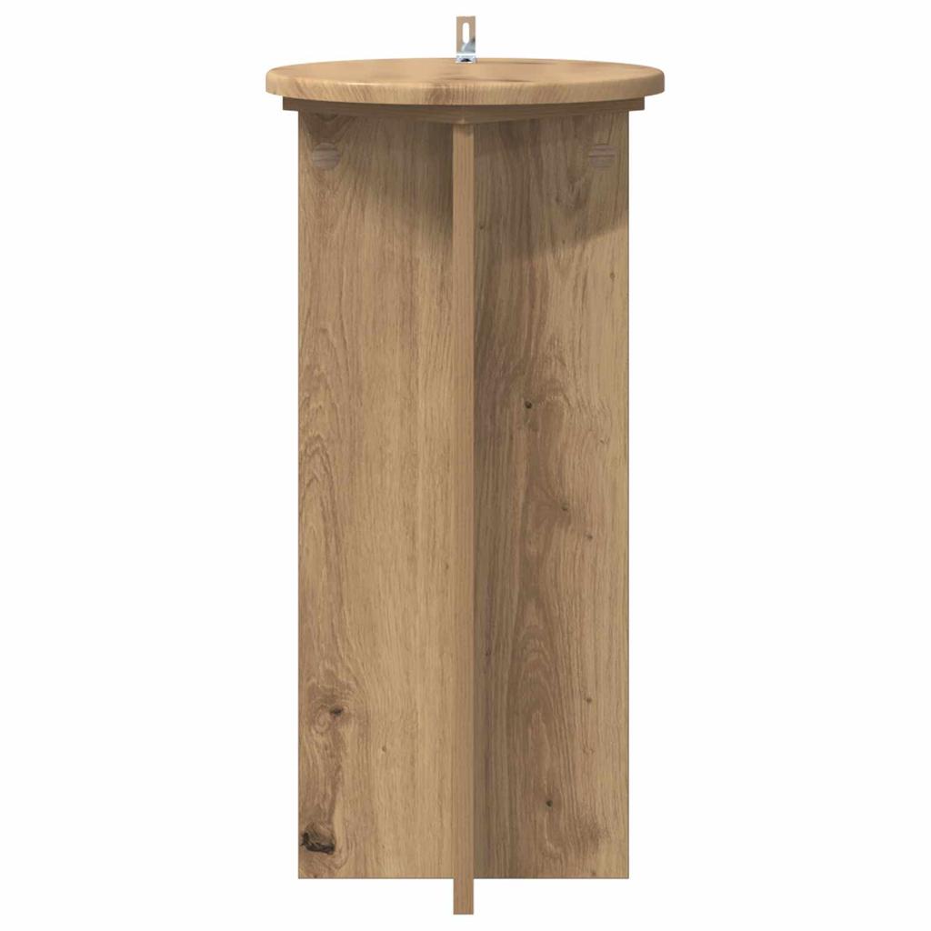 Plant Stand 2 Pcs Artisan Oak 29.5 X 29.5 X 60 Cm