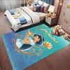 3D Aladdin Jasmine Princess Rugs for Living Room Bedroom Dining Children's Room Balcony Garden Decorative Carpet Fast Shipping