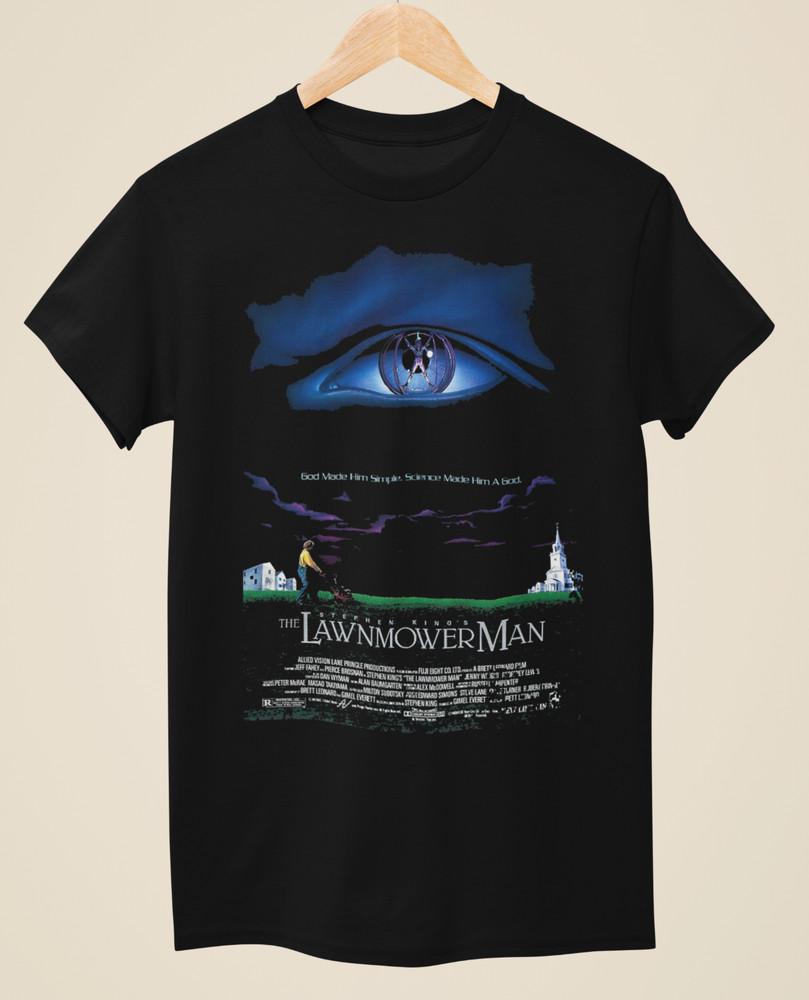 The Lawnmower Man - Movie Poster inspired Unisex Black T-Shirt Unisex T-Shirt XXXL