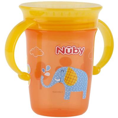 Copo de ensino Nuby Infant 240ml 10410, Laranja, 1 pç.