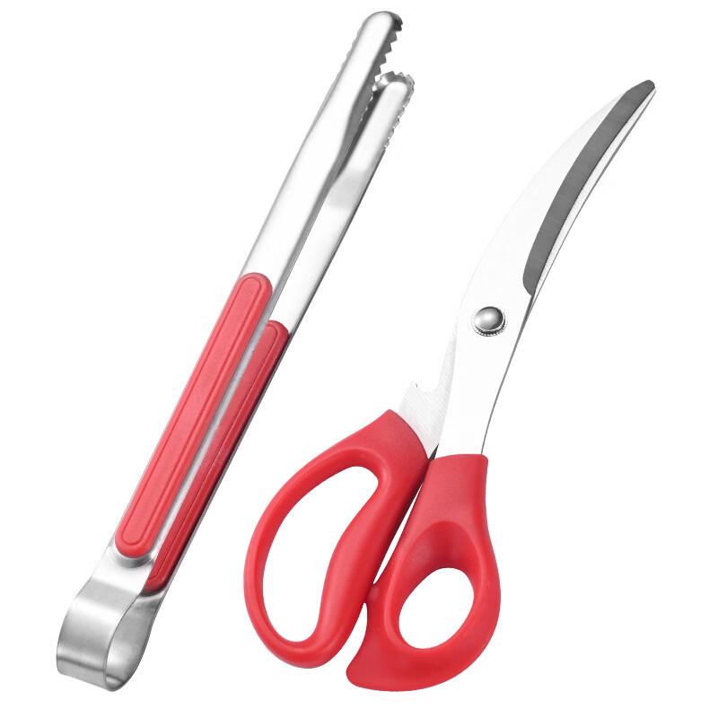 BBQ Grill Tongs and Scissors Set