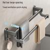 Space Aluminum Punch-Free Towel Rack