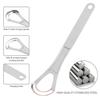 1 Pc Stainless Steel Tongue Scraper Double Layer Tongue Coating Cleaner For Bad Breath Removal Oral Care Brush