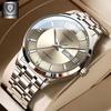 Gu Ba Sen Men's Waterproof Luminous Imitation Mechanical Watch with Calendar