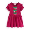 European Summer 2026 Embroidered Girls' Princess Dress - Short Sleeve