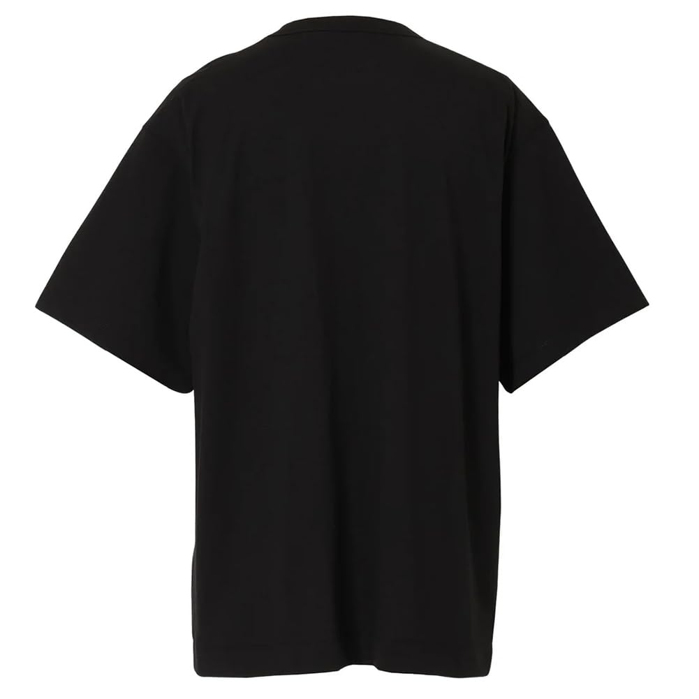 NANGA ECOHYBRID TEE (DCV PT) Eco Hybrid Tee Short Sleeve T-Shirt with Graphic Print, Recycled Cotton, Unisex (JP, Alphabet, L, Black)