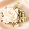 Artificial Silk Flowers Boutonniere Flowers Exquisite Wrist Corsage  Wedding Ceremony