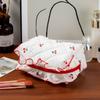 with Zipper Cherry Cosmetic Bag Large Capacity Toiletry Organizer Sweet Cherry Makeup Bag  Travel