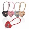Creative Heart-Shaped Password Love Lock - Double Heart Design for Gift or Wedding