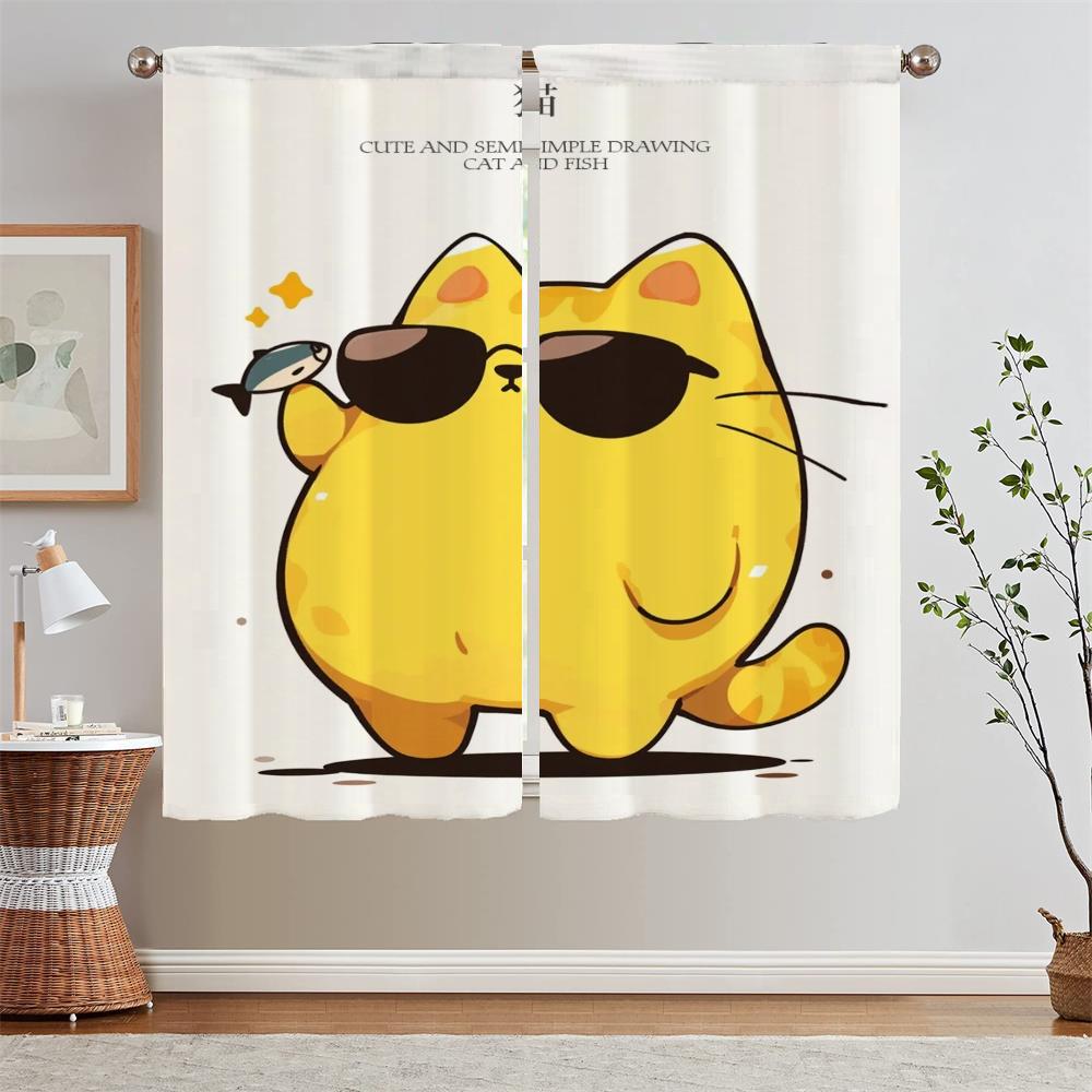 

Шторы для гостиной, 2 шт., бесплатная доставка, подхваты для штор на кухне, тюль для кухонной перегородки, затемняющие шторы W50xH70cmx2pcs-CL