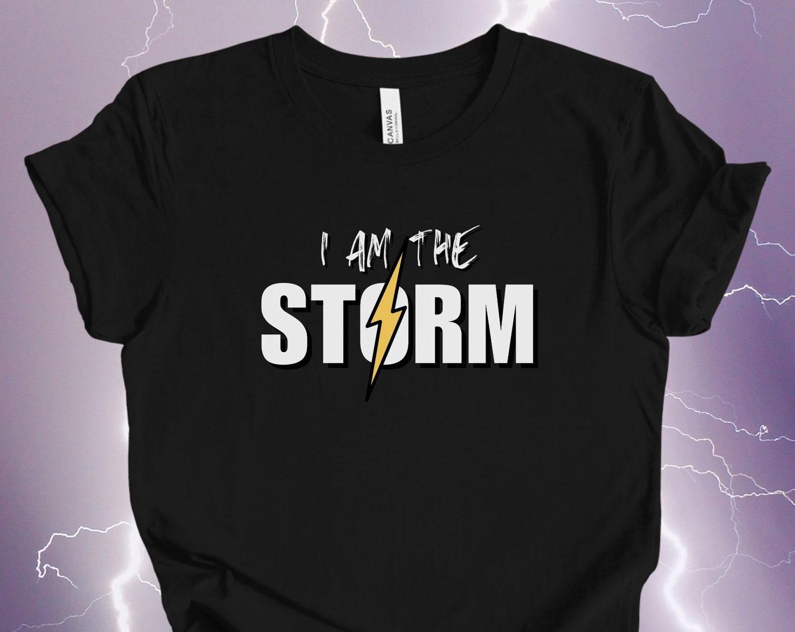 I Am The Storm Graphic Tee | Mens Motivational Shirt L