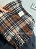 Taro Purple Plaid Scarf Women's Winter Explosion High-end New Korean Versatile Soft Waxy Warm Scarf Tide