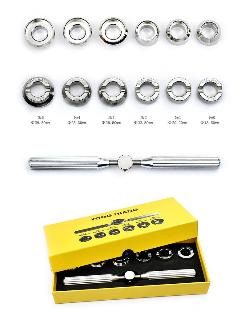 7 Pcs Watch Tools Clock Watch Opener Repair Tool Set Easy Open Watch Back Case Suitable For ROLEX Wristwatch 5537