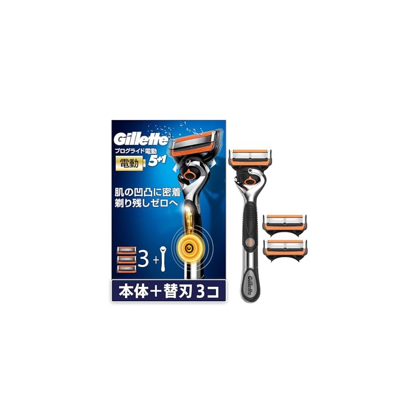 Gillette ProGlide Electric Shaver with 3 Replacement Blades (Gentle On Skin)