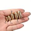5 Sizes Fishing Copper Sinkers Set Weights 1.8-10g 21pcs Smooth Surface Reduces Resistance, Sinker for Drop Bass Fishing Tackle 260319