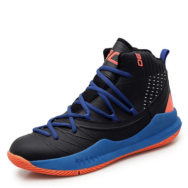 Basketball Shoe For Men Damping Sport Trainer Lightweight Leather Basketball Sneakers High Ankle Basket Boots Women Shoes