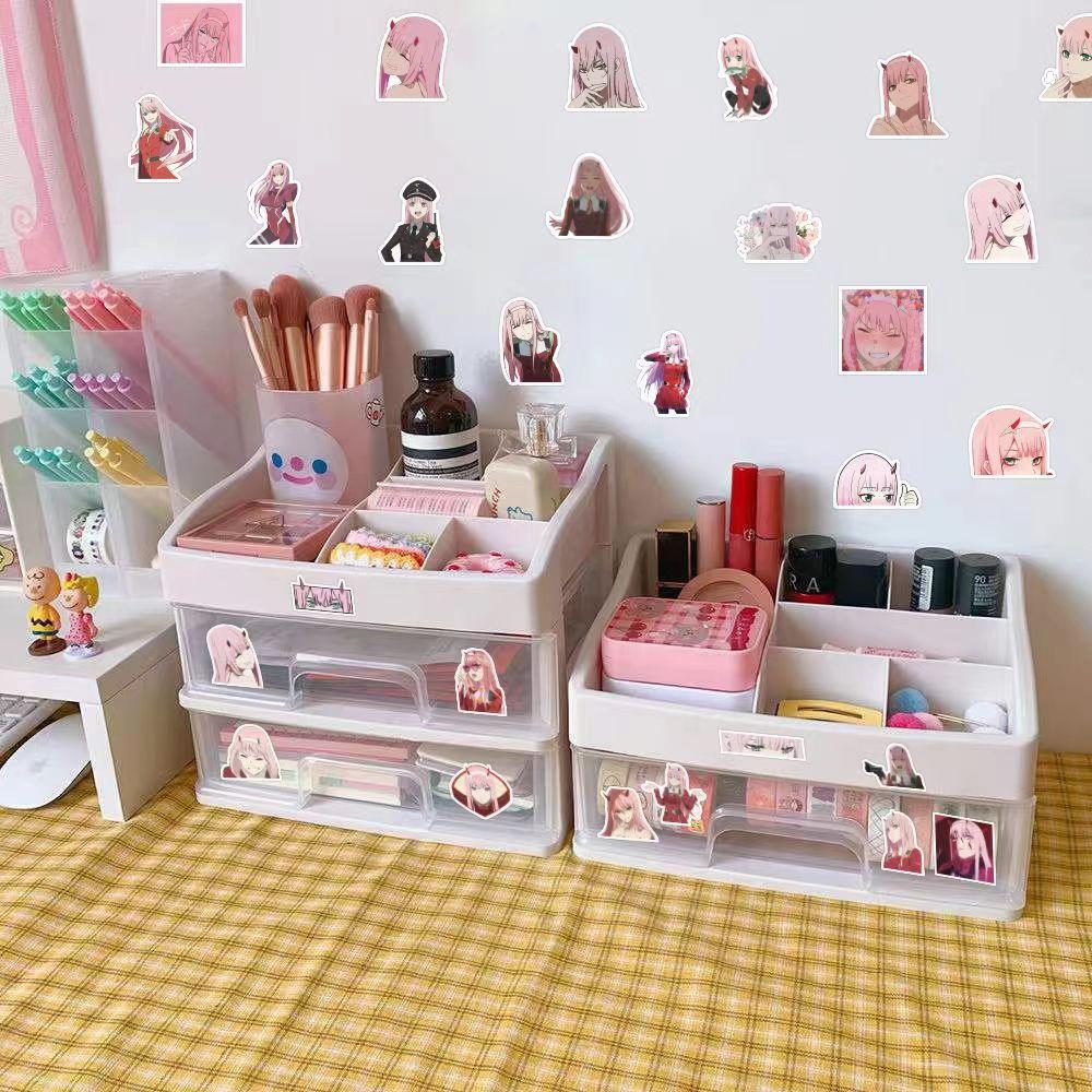 DARLING In the FRANXX Colorful Stickers, 60 Pieces (not Repeated), Waterproof and Sunscreen.