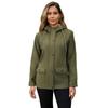 Women’s Trenches Hooded Windbreakers Long Sleeves Fleece Coats Water-resistant Zipper Jackets Autumn Winter Outer Wear