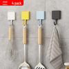 Punch-Free Strong Adhesive Wall Hooks - Round Key & Kitchen Hooks