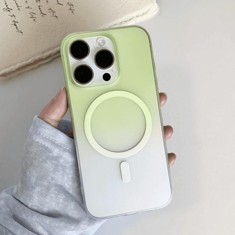 

Gradient Color Ice Mist Magnetic Phone Case for Apple 17PROMAX Internet Celebrity Ins Style Internet Celebrity Advanced Magnetic Case For iPhone 17 Pro Max