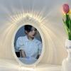 USB Rechargeable Smart Sensor Fairy  Makeup Mirror Light  Crown Style Mirror  Home Makeup Mirror with Light  Three-color Variable