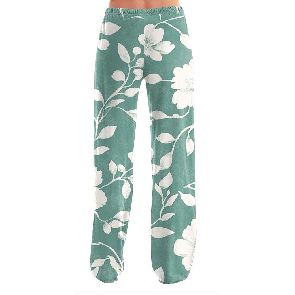 Women's Fashion Loose Casual Floral Printed Casual Pants