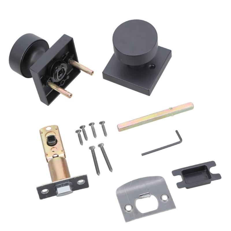 

Ручка-кноб для двери, вращающаяся, круглая, из цинкового сплава, без замка, для прихожей, кладовки, простая в использовании