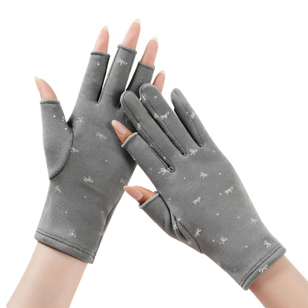 Warm Velvet  Mittens Lining Fleece Driving Gloves Fashion Women's Winter Gloves  Running