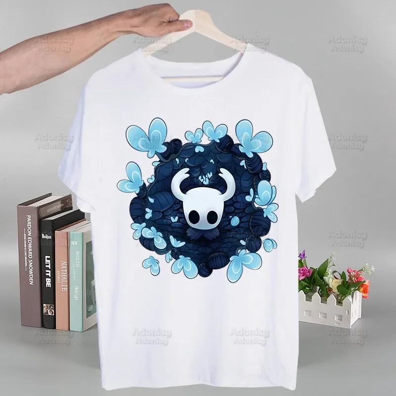 Hollow Knight Módne T-shirt s potlačou Letné Unisex Novinka Krátky rukáv Hra Kreslený film Unisex Tričko Unisex Zábavné topy Tričko