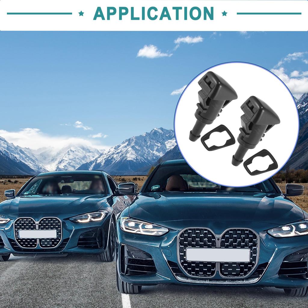 ACROPIX Windshield Wiper Nozzles for Subaru Impreza 2008-2014 86636FG051 Set of 2