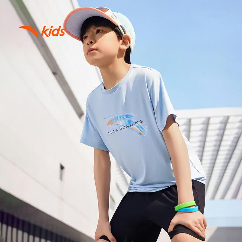 Anta Boys' Quick-Dry Short-Sleeve T-Shirt