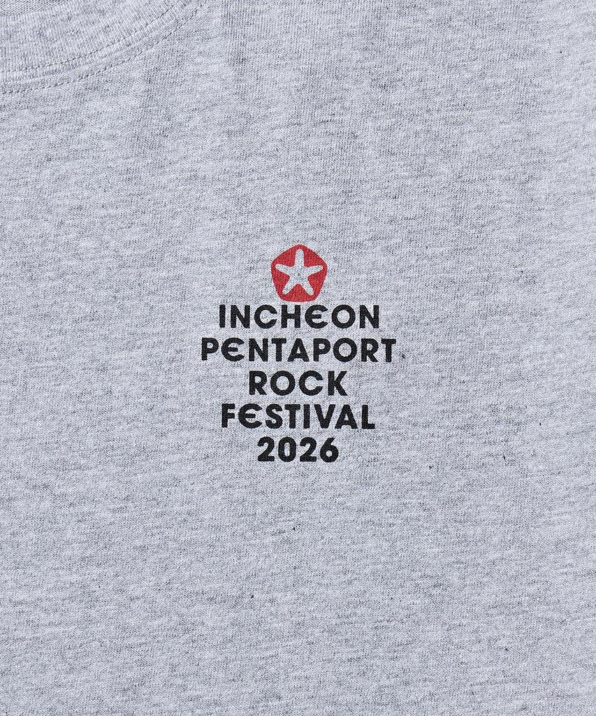 DISCUS ATHLETIC 2026 Pentaport Logo T-Shirt Melange Grey