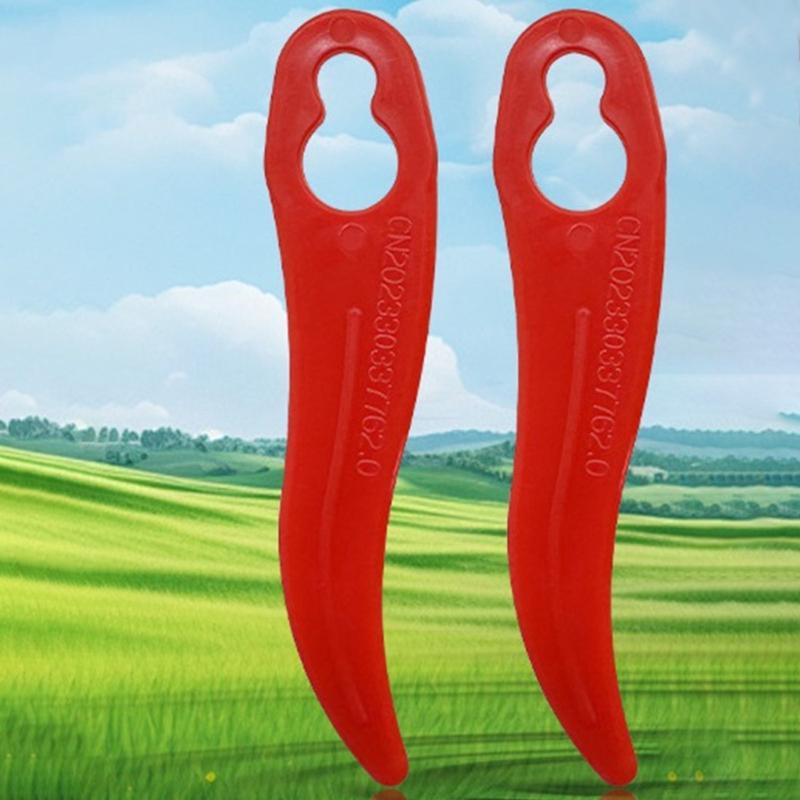 100Pcs 92mm Plastic Grass Trimmer Slices Lawn Mower Cordless Strimmers Cutting Slices Garden Mower Replacement Slices