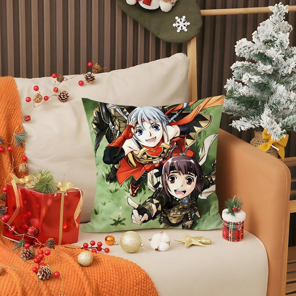 Anime G-Genso S-Suikoden Pillow Case Living Room Sofa Decorative Cushion Cover Simple Household Light Luxury Printed Pillow