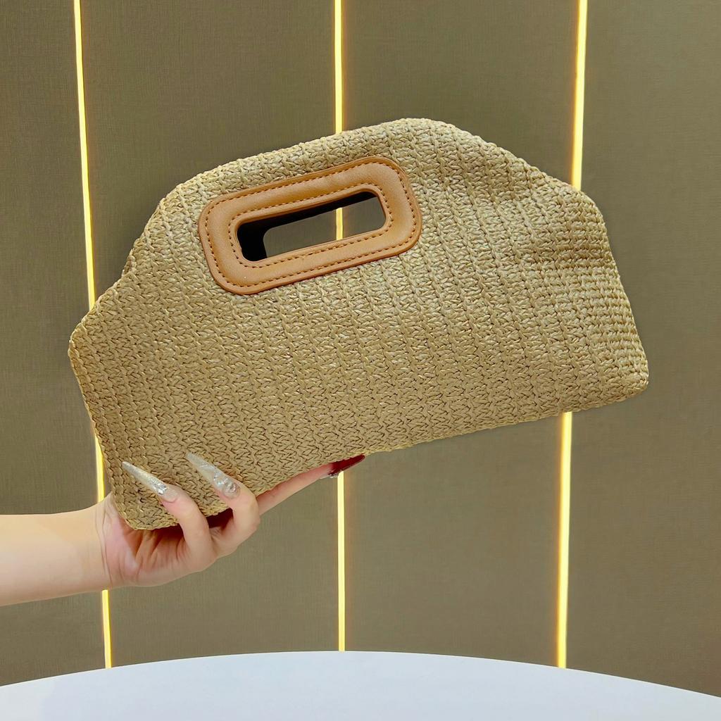 Hand-held Bag, Woven Bag, Women's Large Capacity Chain Bag, Crossbody Bag, Handbag