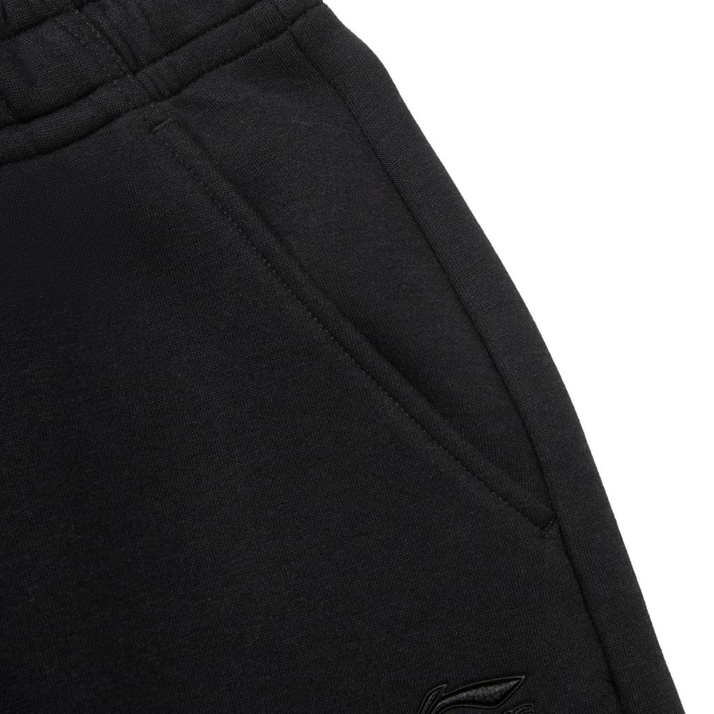 Li-Ning Women's Sports Life Series Moisture-Wicking Knit Elastic Waist Casual Long Pants Black AKLW188-2