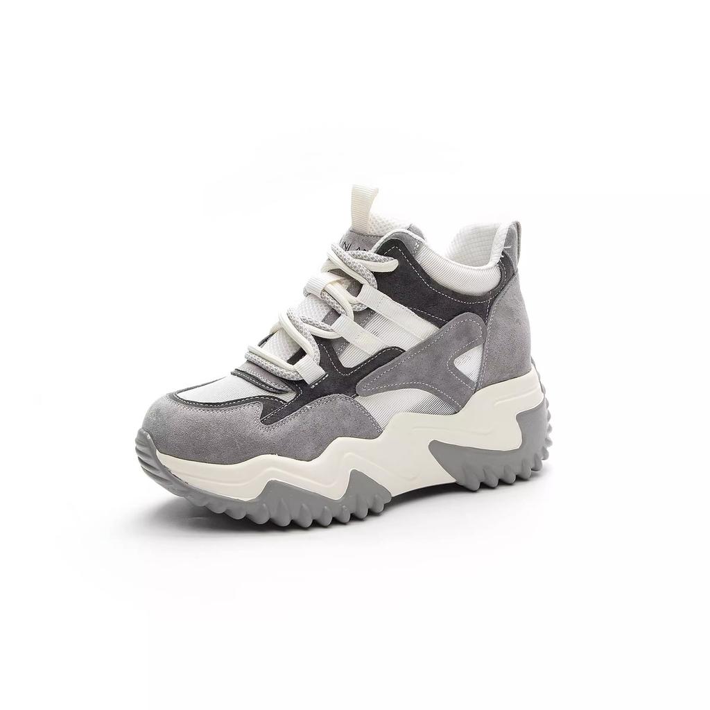 2025 autumn ins tide Korean version of the new dad shoes female students versatile sports shoes street shot heightening shoes female Z310