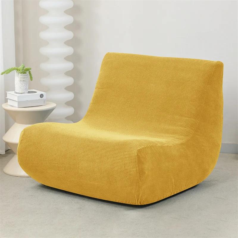 Elastic Polar Fleece Strench Sofa Covers Solid Color Stretch Relax Chair Slipcovers Single Lounge Couch Protectors Cover