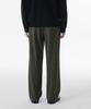 Musinsa Standard Real Wide Hidden Banding Slacks [Dusty Khaki]